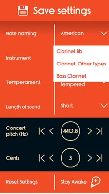 Master Clarinet Tuner android App screenshot 0