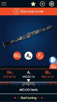 Master Clarinet Tuner android App screenshot 2