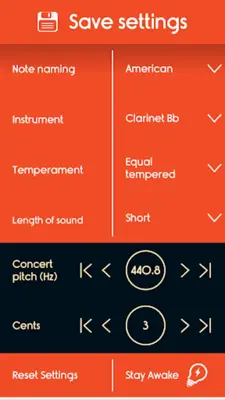 Master Clarinet Tuner android App screenshot 3